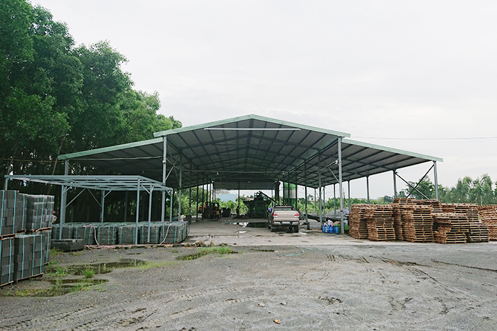 Nhà xưởng sản xuất gạch không nung Quang Nguyễn