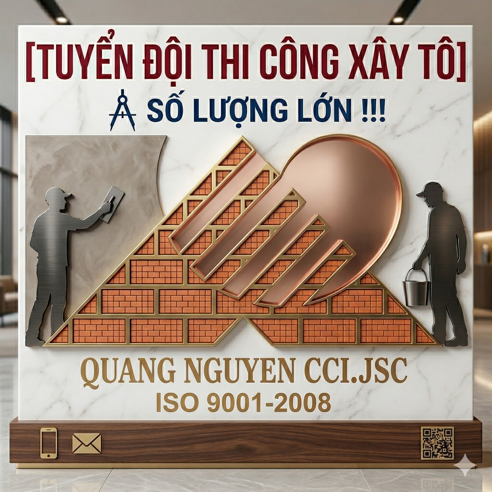 TUYỂN TỔ ĐỘI NHẬN THI CÔNG PHẦN XÂY TÔ