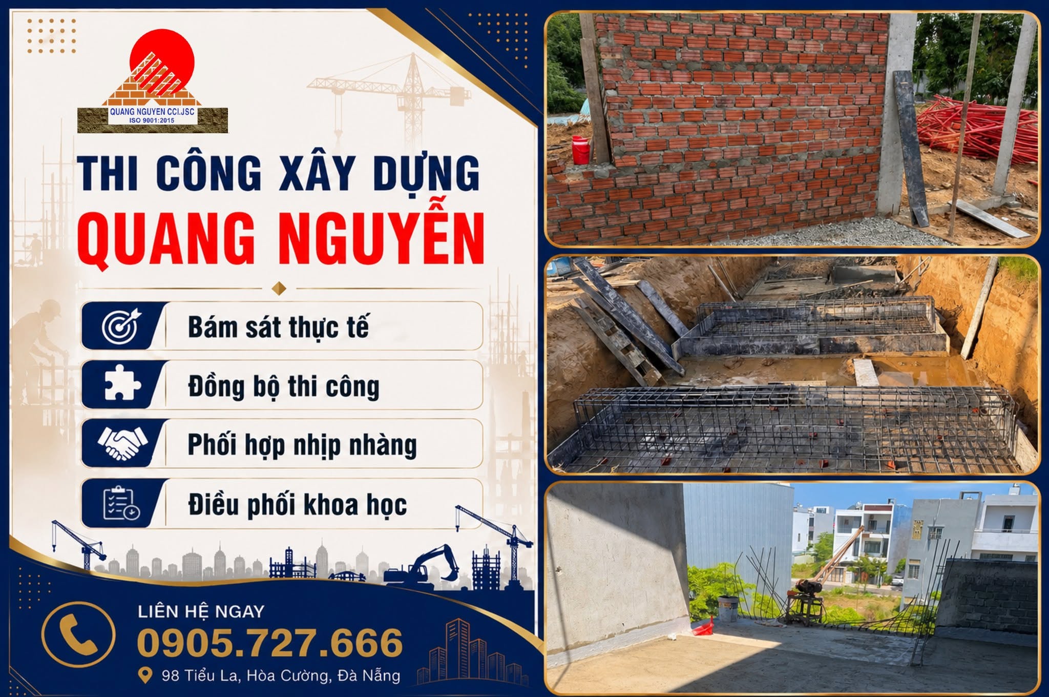 ĐƠN VỊ THI CÔNG GIÀU KINH NGHIỆM – THI CÔNG XÂY DỰNG QUANG NGUYỄN