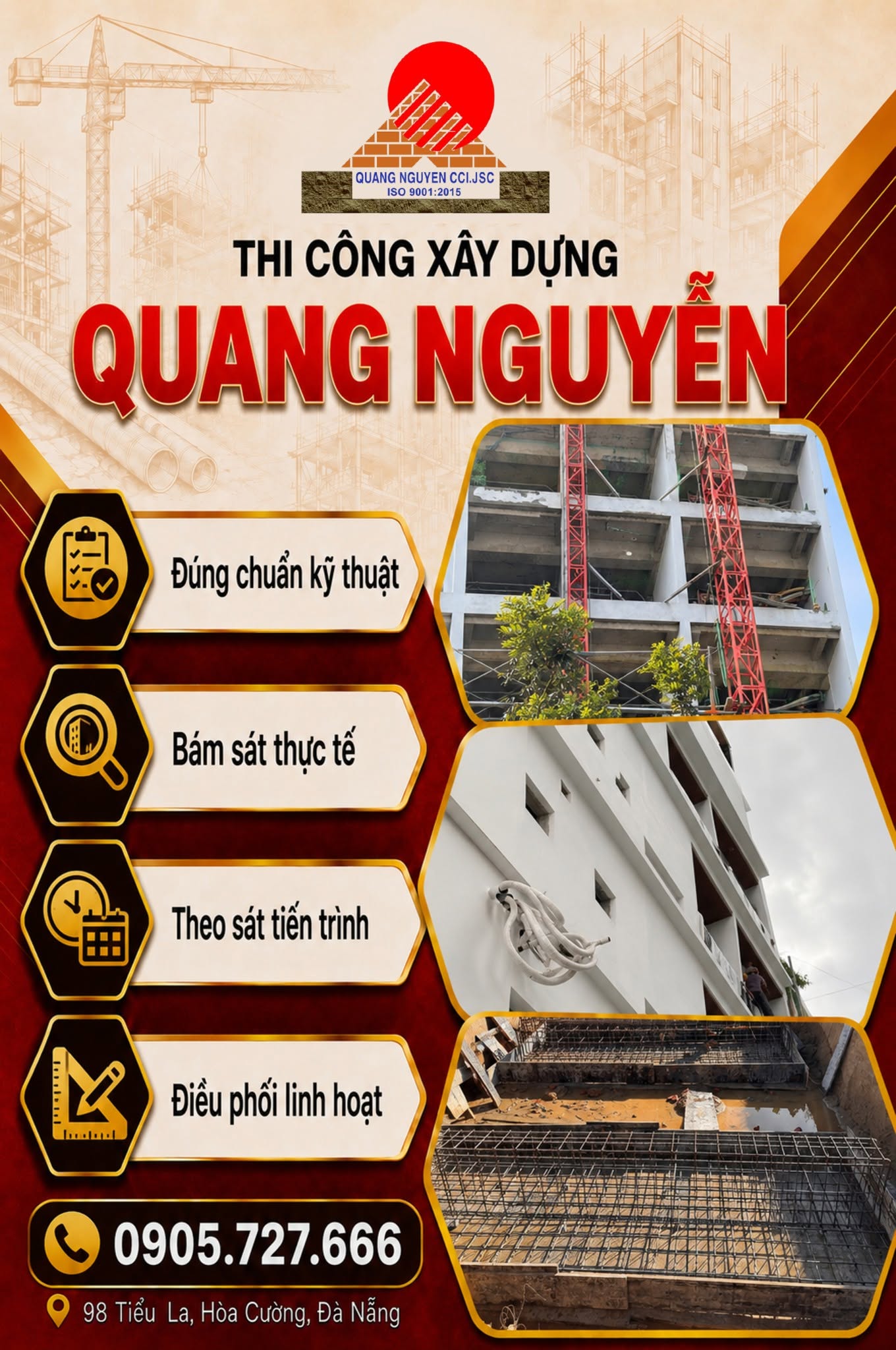 ĐỘI THI CÔNG CHUYÊN NGHIỆP – THI CÔNG XÂY DỰNG QUANG NGUYỄN