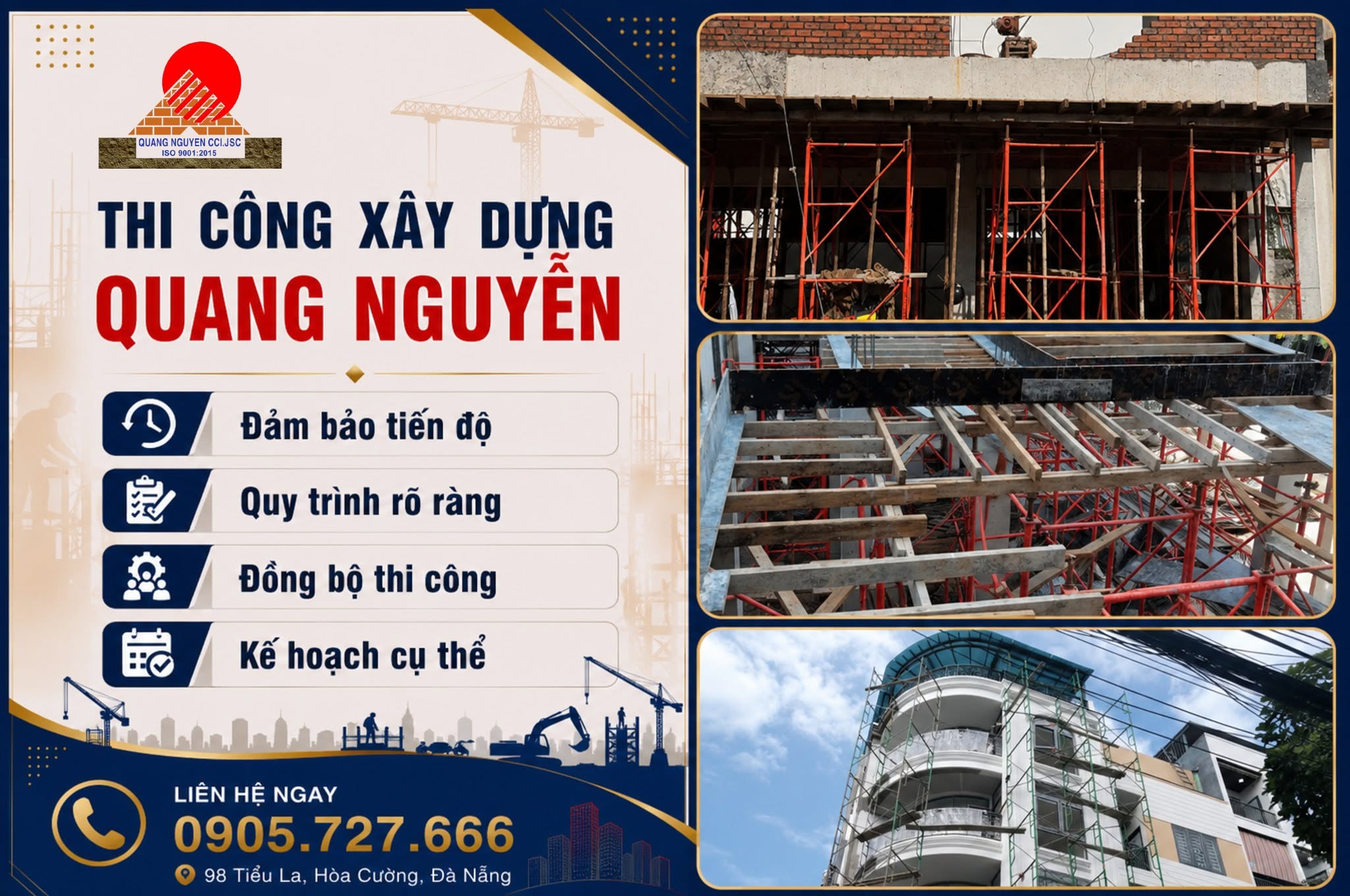 ĐƠN VỊ THI CÔNG CHẤT LƯỢNG CAO – THI CÔNG XÂY DỰNG QUANG NGUYỄN
