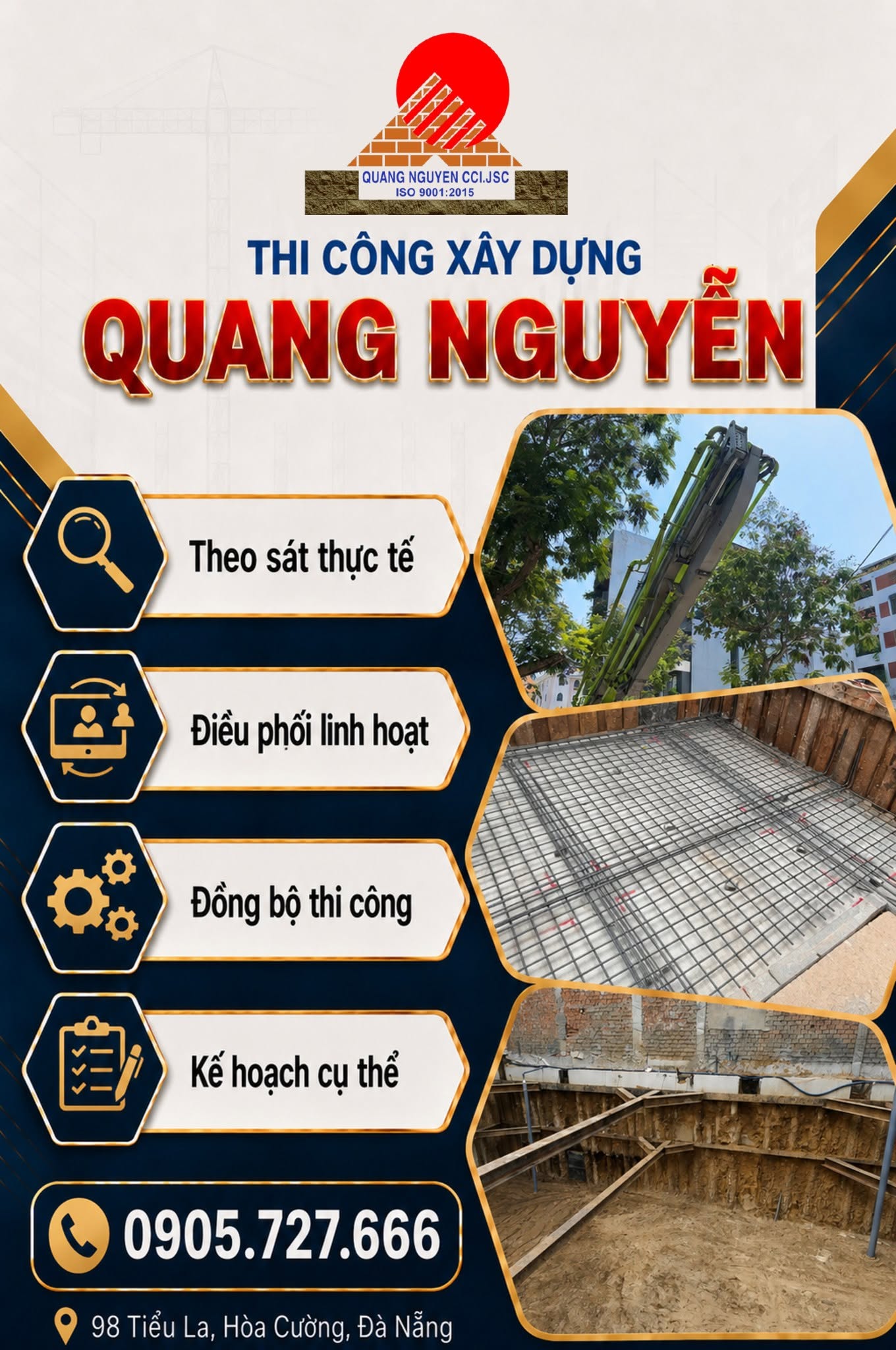 ĐƠN VỊ THI CÔNG ĐẢM BẢO QUY TRÌNH – THI CÔNG XÂY DỰNG QUANG NGUYỄN