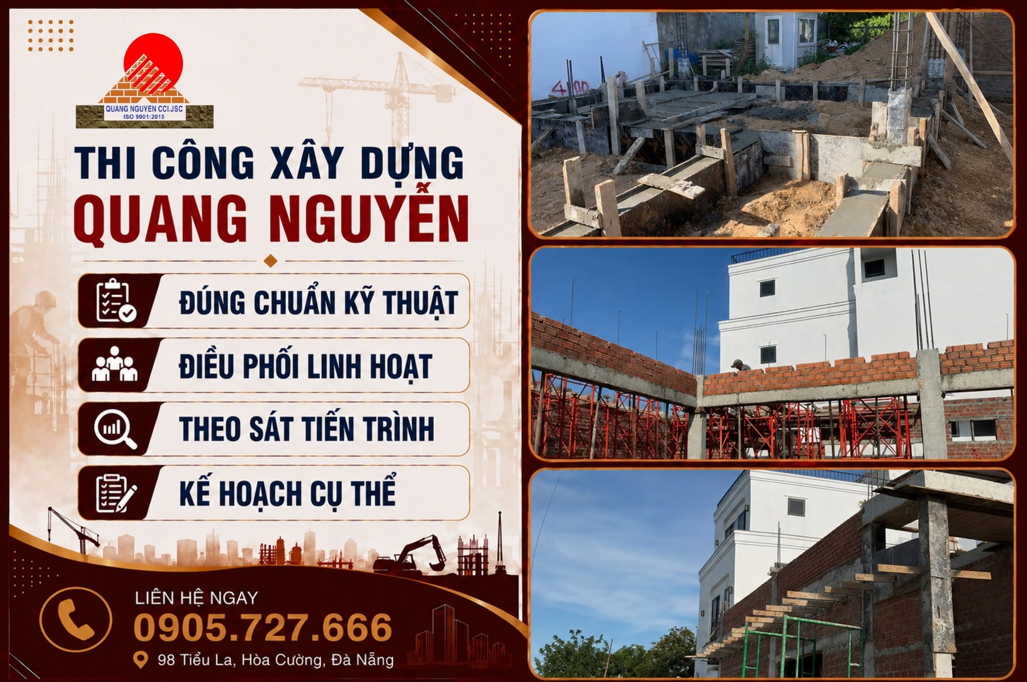 ĐƠN VỊ THI CÔNG KỸ THUẬT CAO – THI CÔNG XÂY DỰNG QUANG NGUYỄN