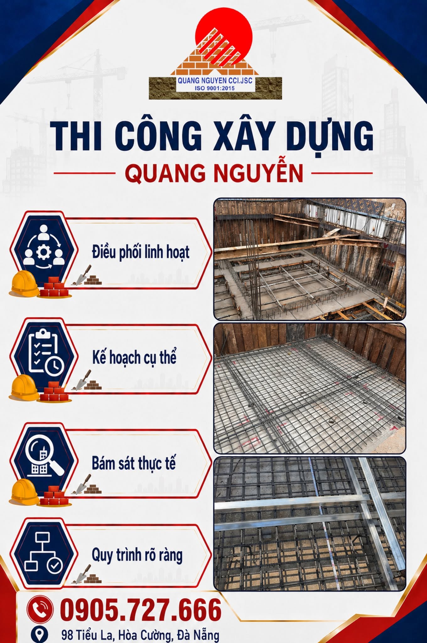 ĐỘI THI CÔNG ĐƯỢC TIN CHỌN – THI CÔNG XÂY DỰNG QUANG NGUYỄN