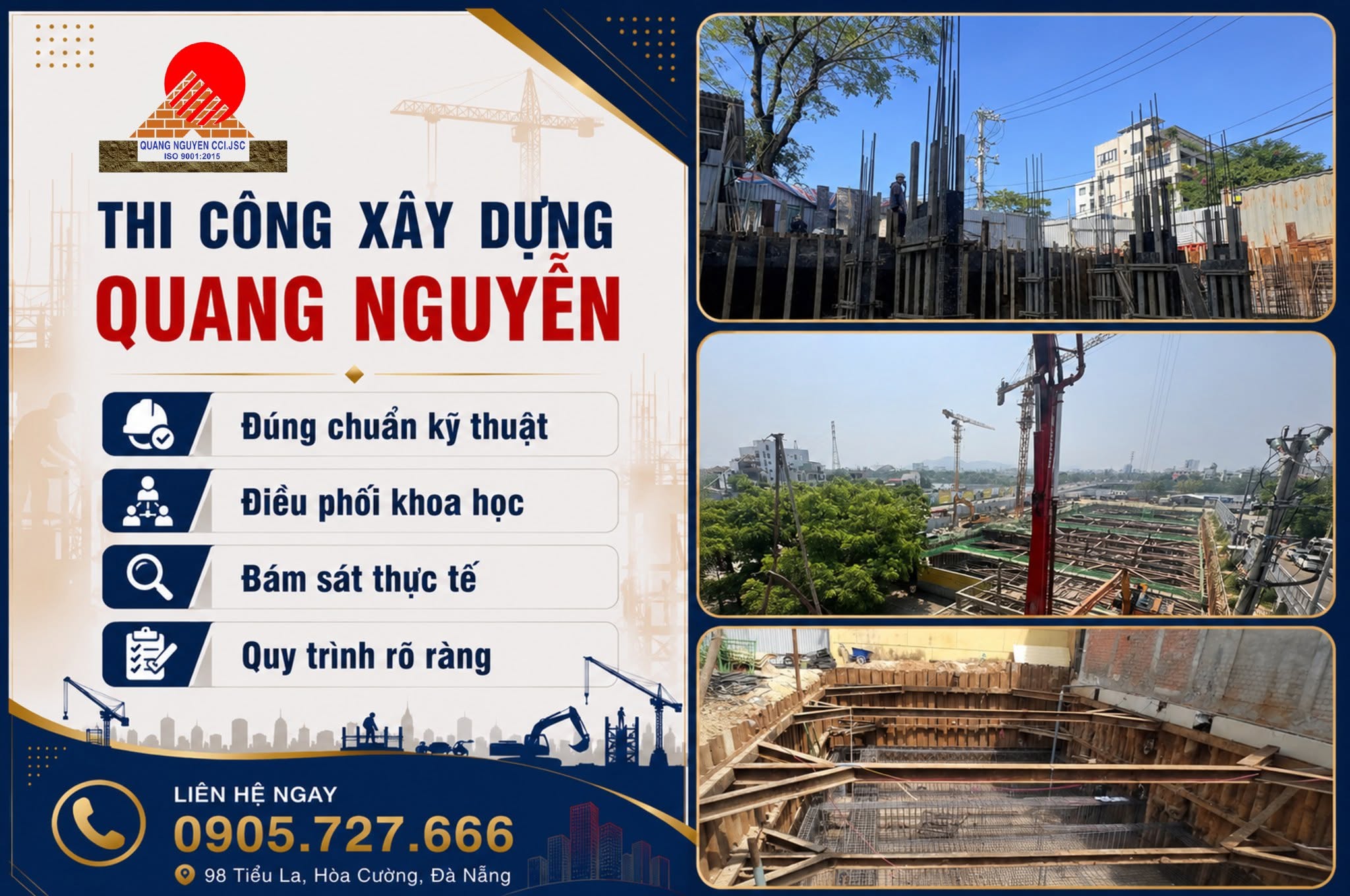 ĐỘI THI CÔNG CÔNG TRÌNH LỚN – THI CÔNG XÂY DỰNG QUANG NGUYỄN