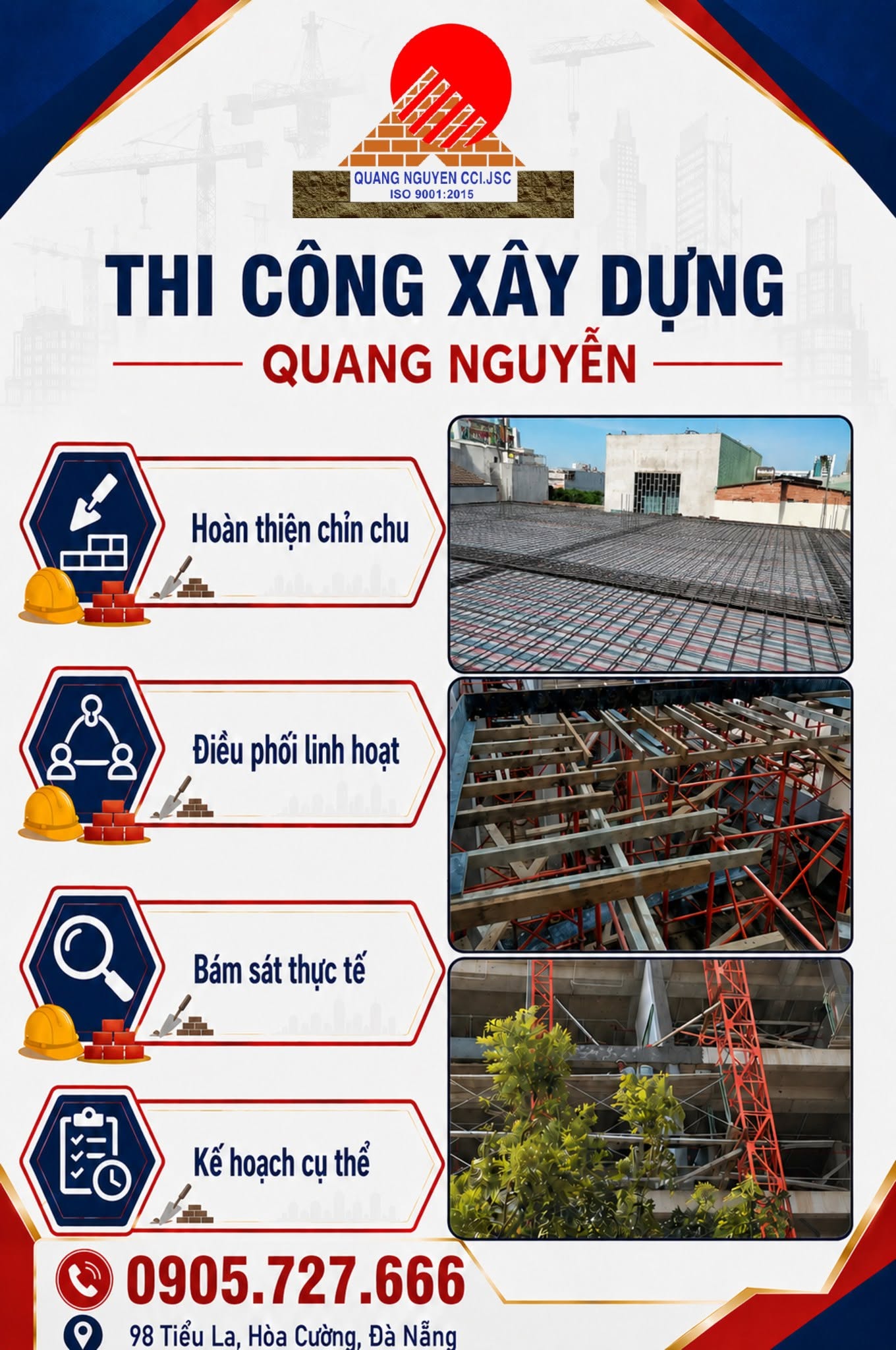 ĐƠN VỊ THI CÔNG HOÀN THIỆN CHỈNH CHU – THI CÔNG XÂY DỰNG QUANG NGUYỄN