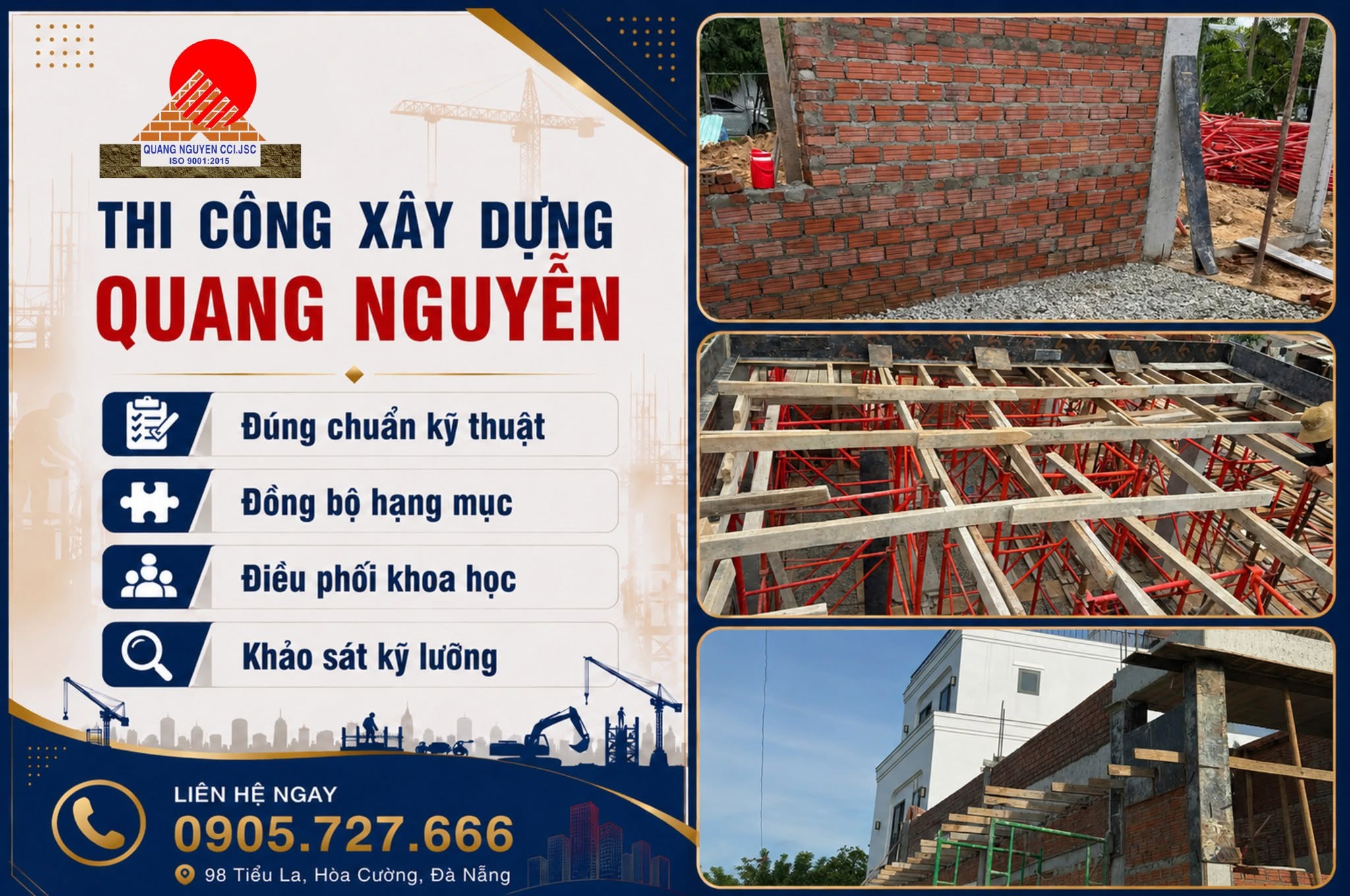 ĐƠN VỊ THI CÔNG BÁM SÁT THỰC TẾ – THI CÔNG XÂY DỰNG QUANG NGUYỄN