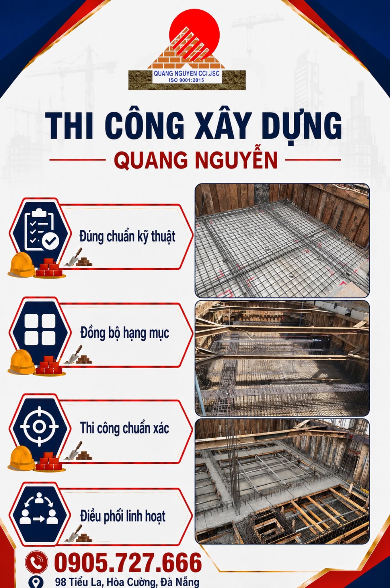 ĐỘI THI CÔNG CHUẨN KỸ THUẬT – THI CÔNG XÂY DỰNG QUANG NGUYỄN