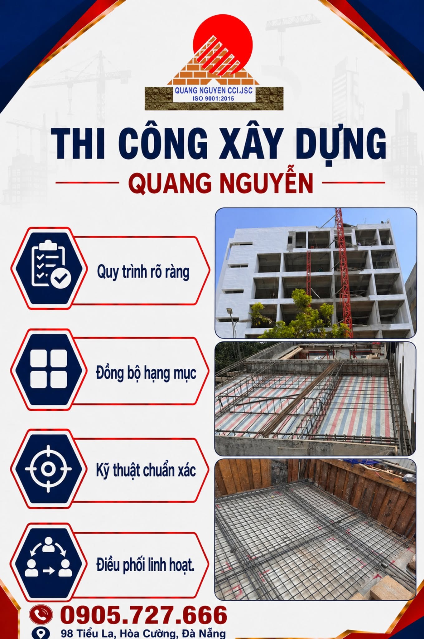 ĐƠN VỊ THI CÔNG VỚI QUY TRÌNH RÕ RÀNG – THI CÔNG XÂY DỰNG QUANG NGUYỄN