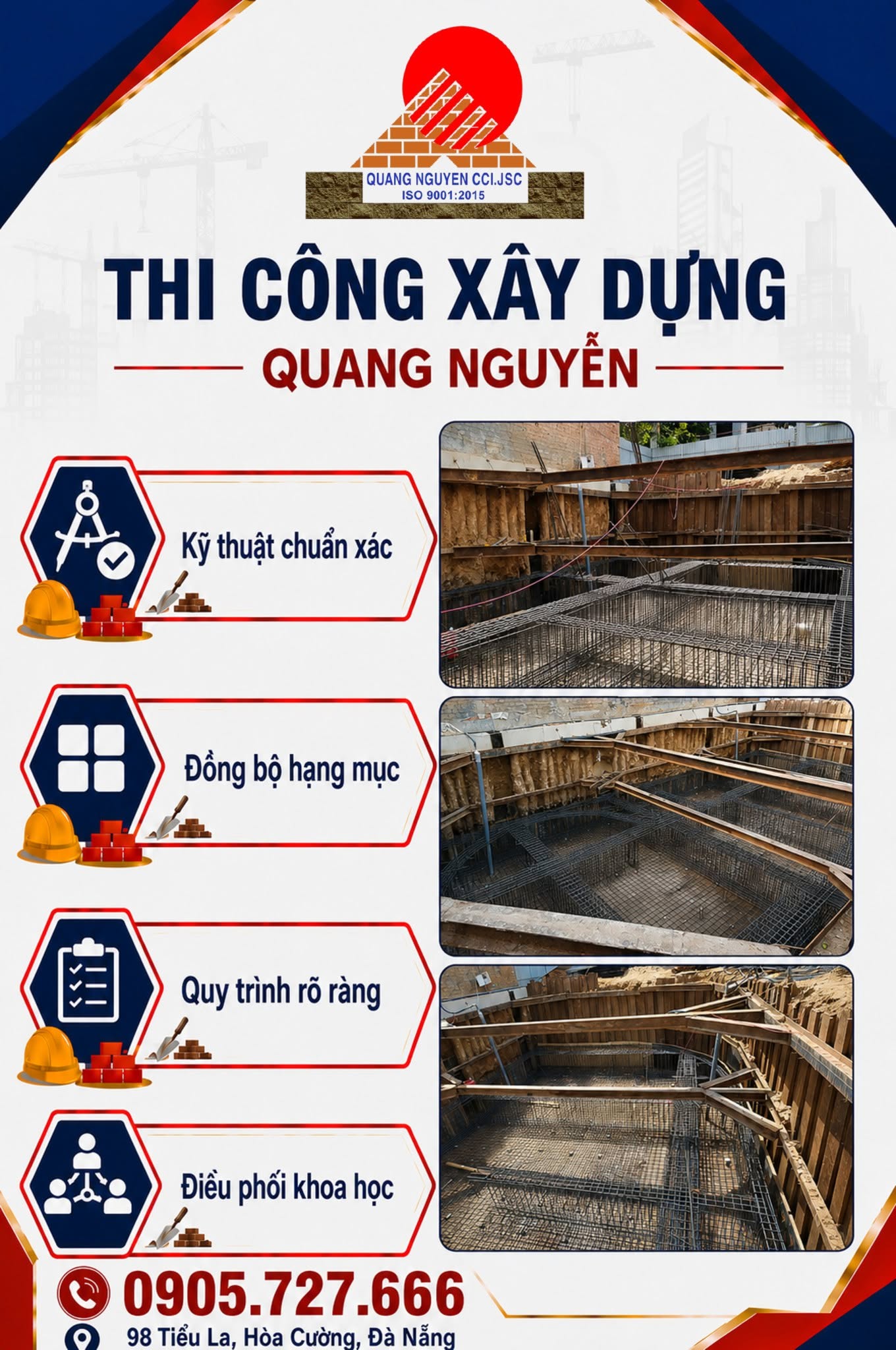 ĐƠN VỊ THI CÔNG VỚI KỸ THUẬT CHUẨN XÁC – THI CÔNG XÂY DỰNG QUANG NGUYỄN