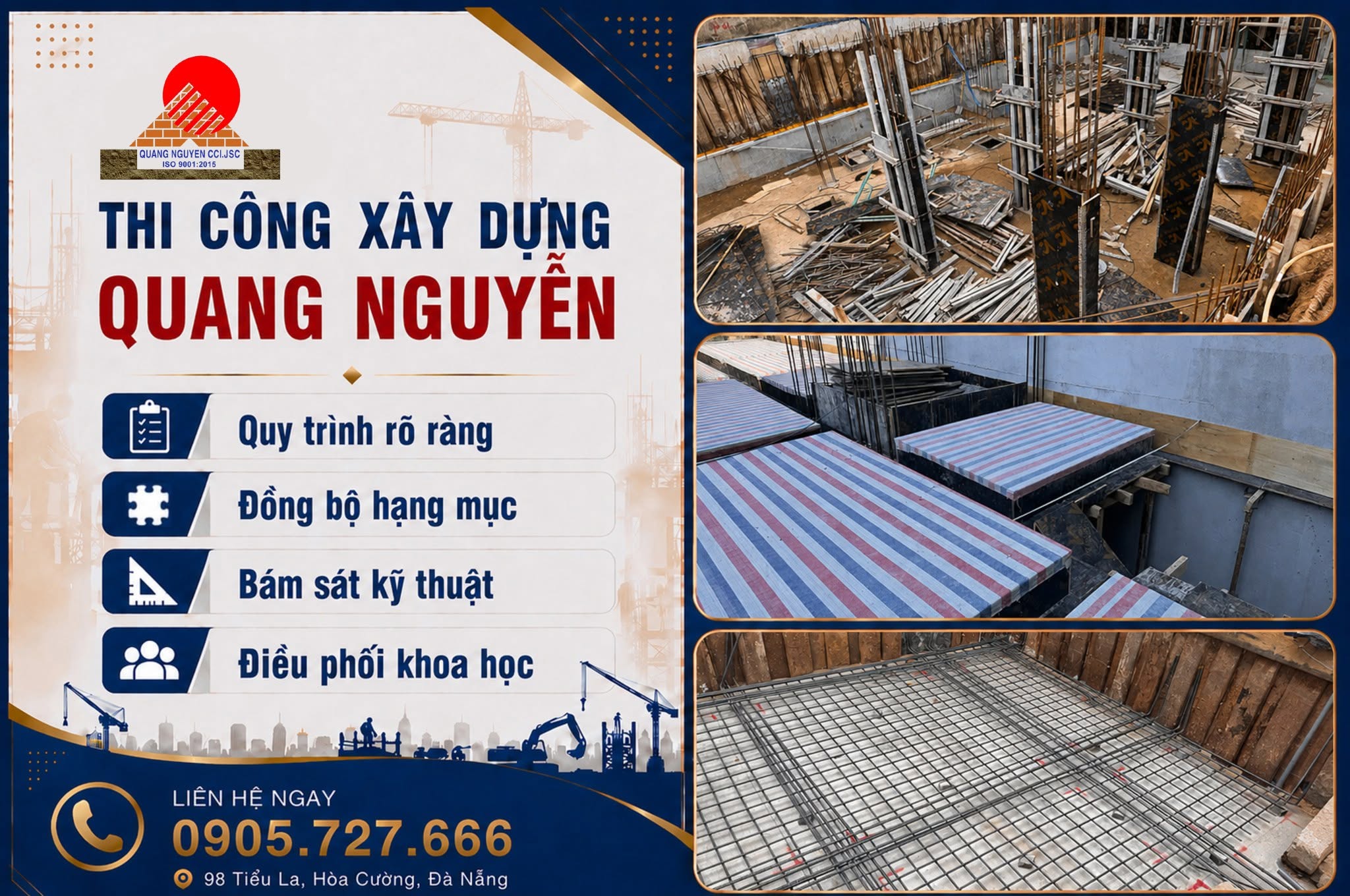 ĐƠN VỊ THI CÔNG ĐƯỢC VỚI UY TÍN CAO – THI CÔNG XÂY DỰNG QUANG NGUYỄN