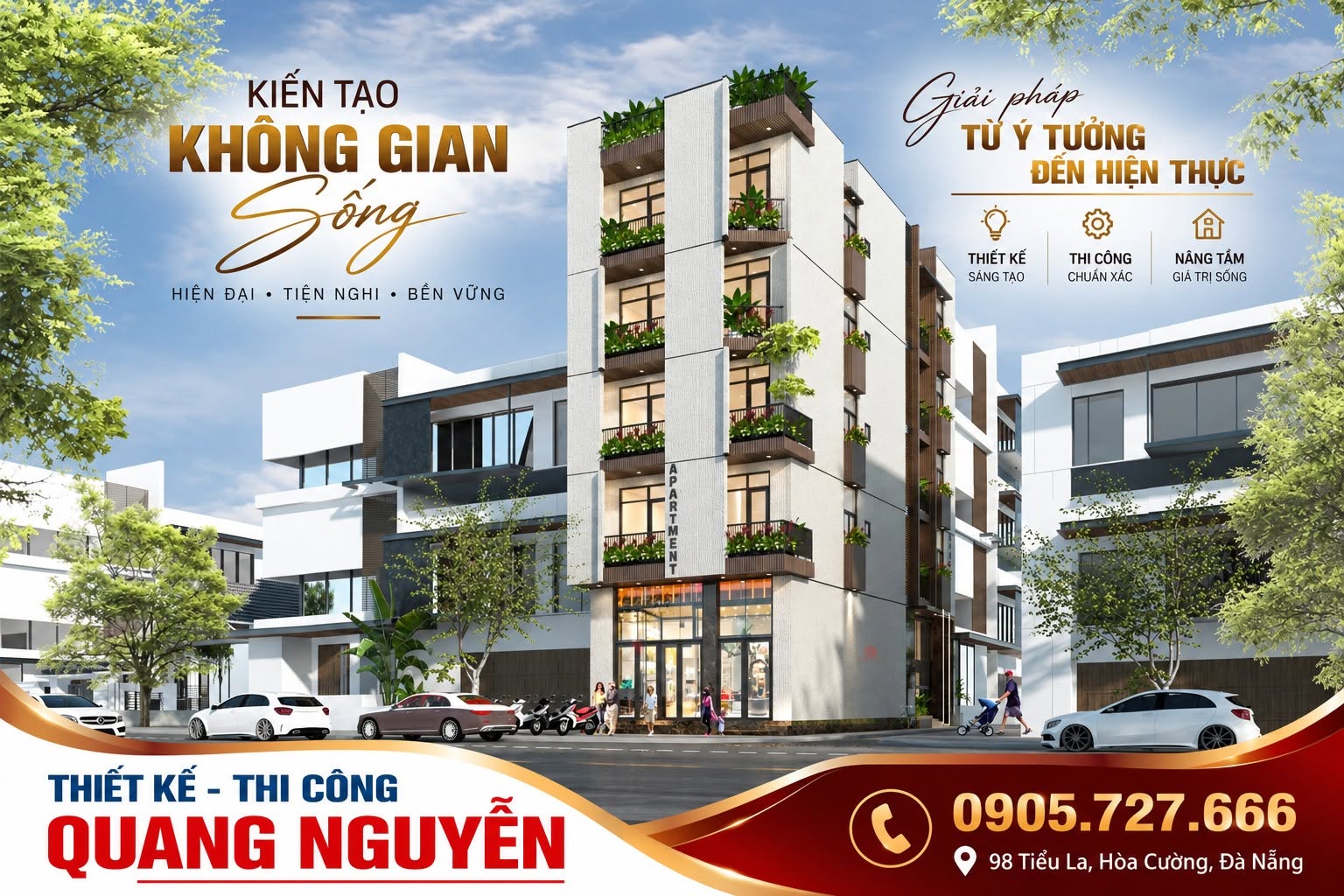 THIẾT KẾ LINH HOẠT THEO NHU CẦU – THIẾT KẾ THI CÔNG QUANG NGUYỄN