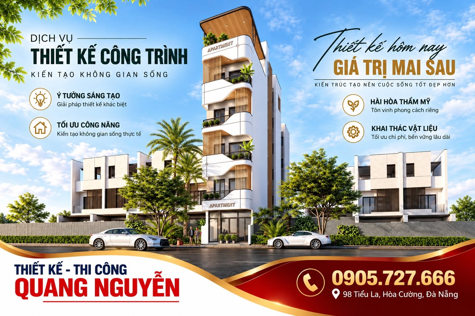 THIẾT KẾ TẠO ĐIỂM NHẤN KHÁC BIỆT – THIẾT KẾ THI CÔNG QUANG NGUYỄN