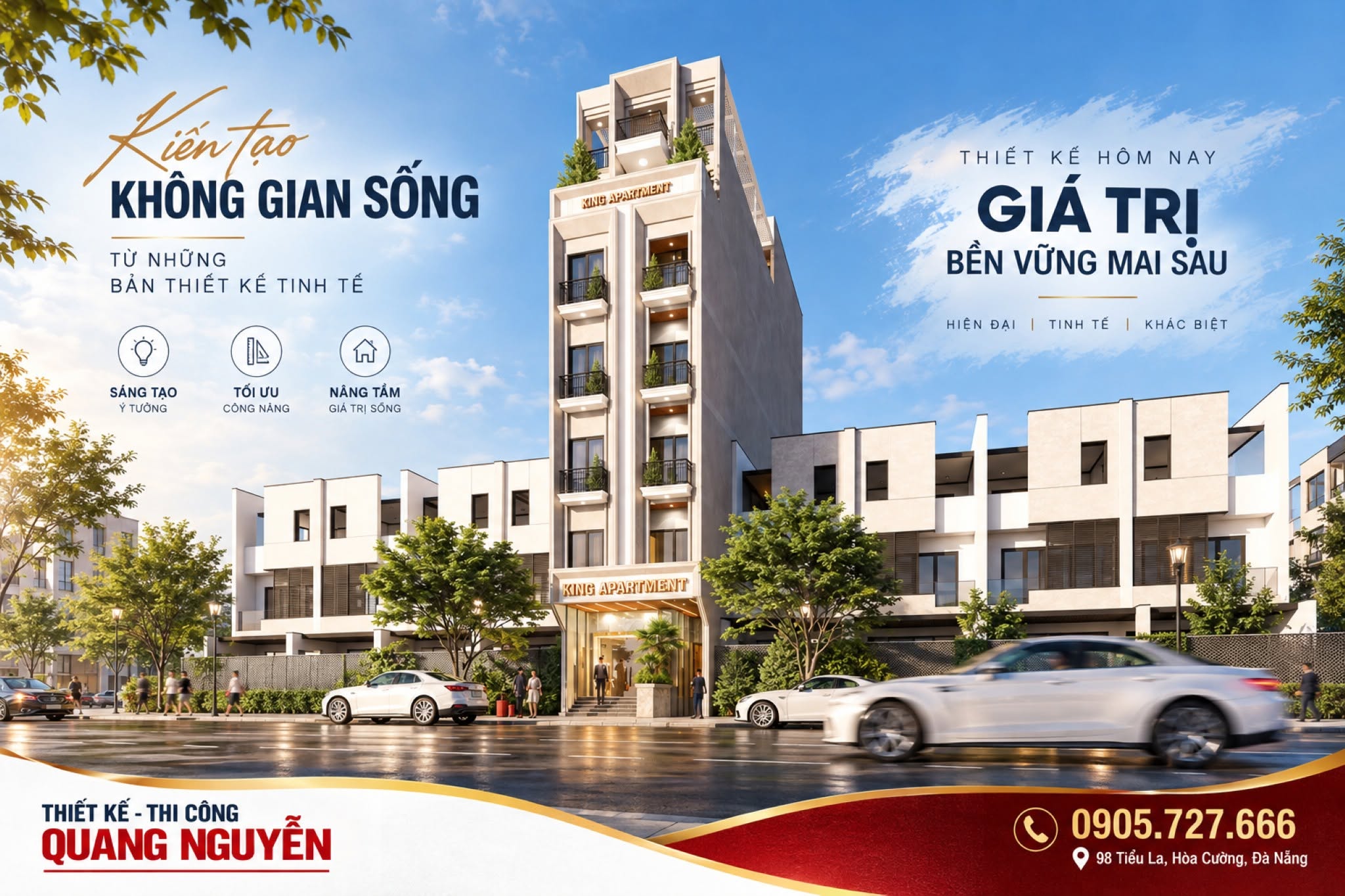 THIẾT KẾ MANG ĐẬM DẤU ẤN RIÊNG – THIẾT KẾ THI CÔNG QUANG NGUYỄN