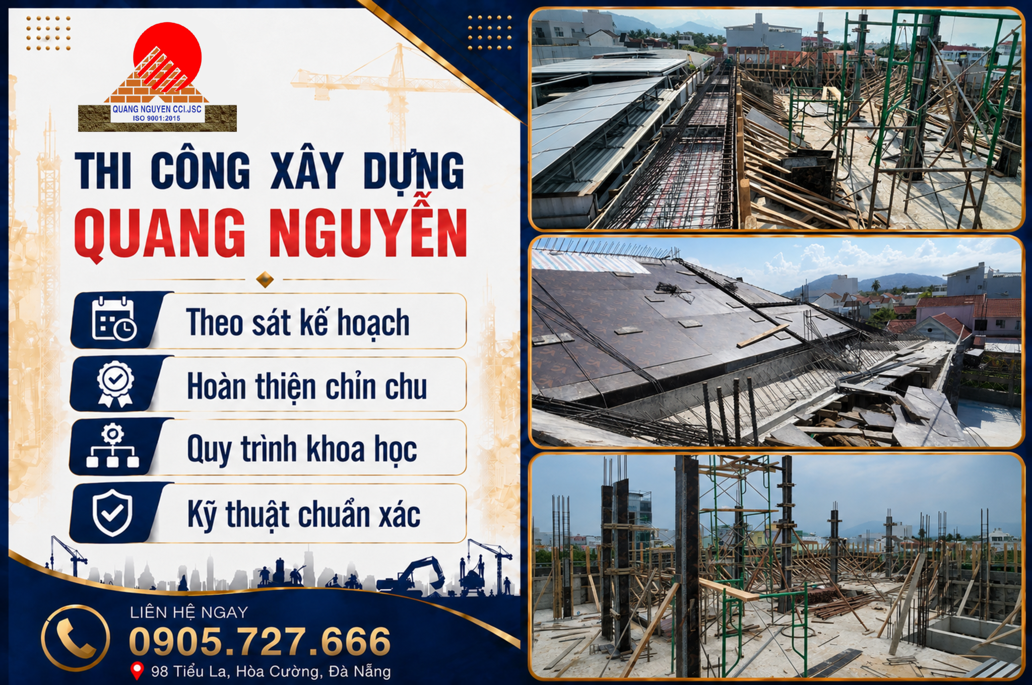 ĐƠN VỊ THI CÔNG TRIỂN KHAI BÀI BẢN – THI CÔNG XÂY DỰNG QUANG NGUYỄN